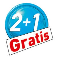 April: '2 + 1 gratis'